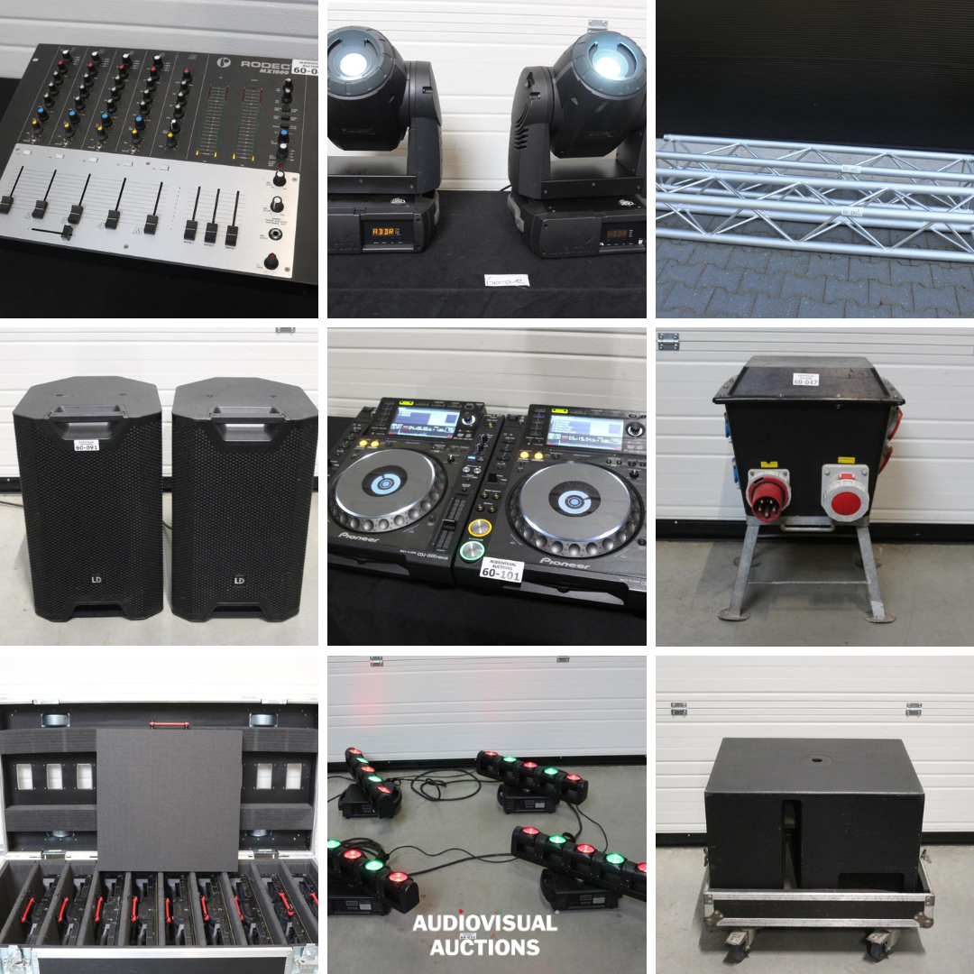 10x ROE Black OnyX BO3.47mm LED Tile 50x50cm in FC Auction Closes